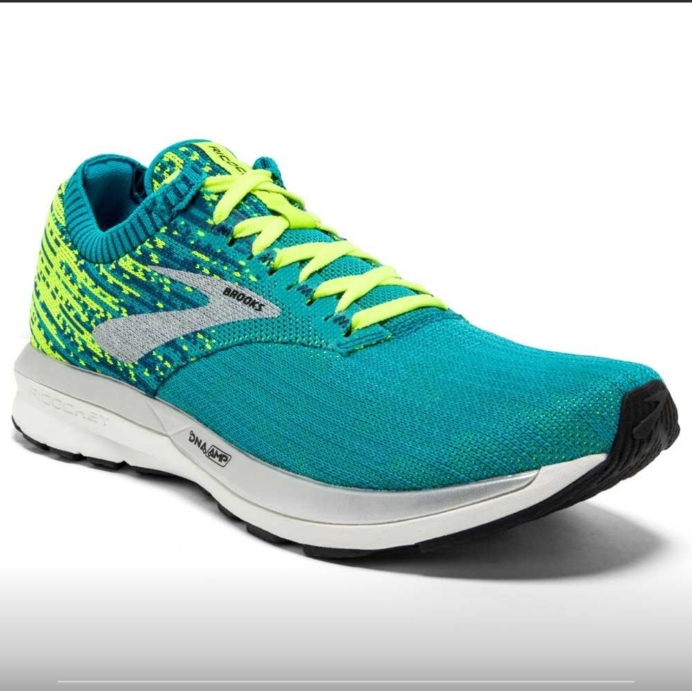 Brooks Women's Ricochet Teal Blue Running Shoes - Picture 2 of 7